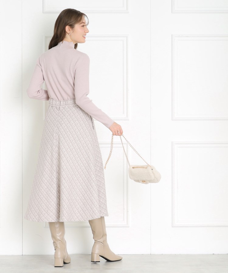クチュールブローチ(Couture Brooch)の【秋冬ムードが高まる】ミックスツイードフレアースカート3