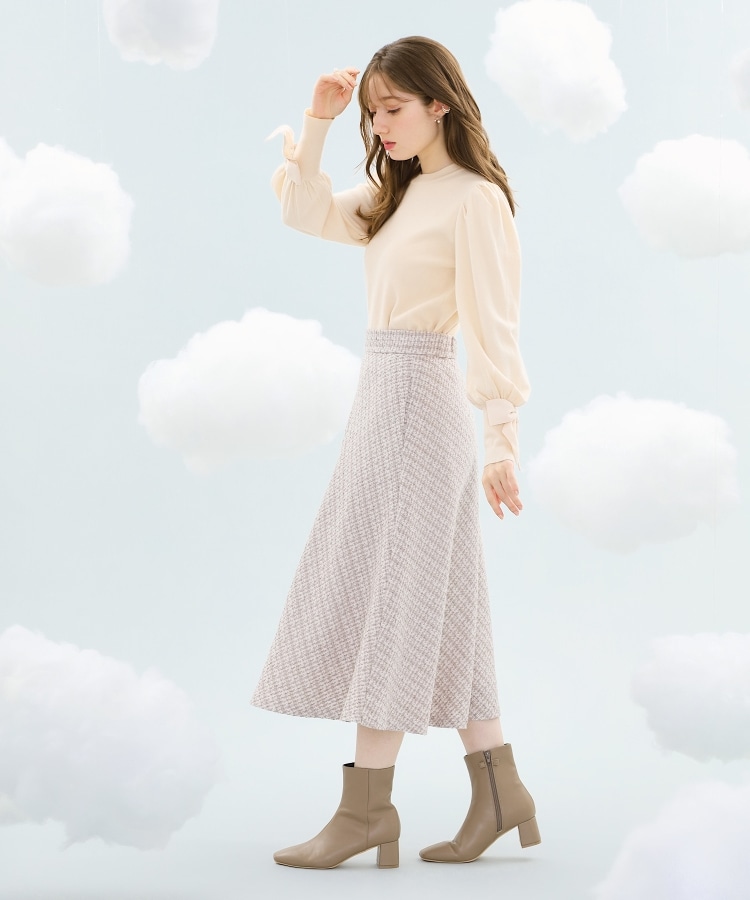 クチュールブローチ(Couture Brooch)の【秋冬ムードが高まる】ミックスツイードフレアースカート8