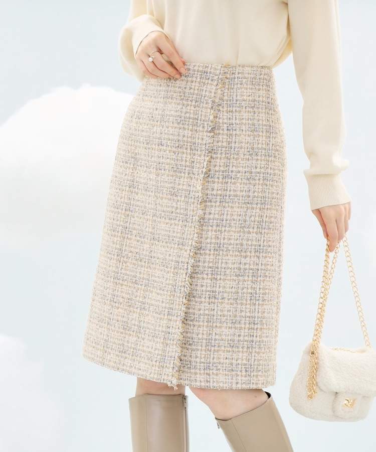 クチュールブローチ(Couture Brooch)の【セットアップ着用可能】モール・リボンヤーンツイードスカート14