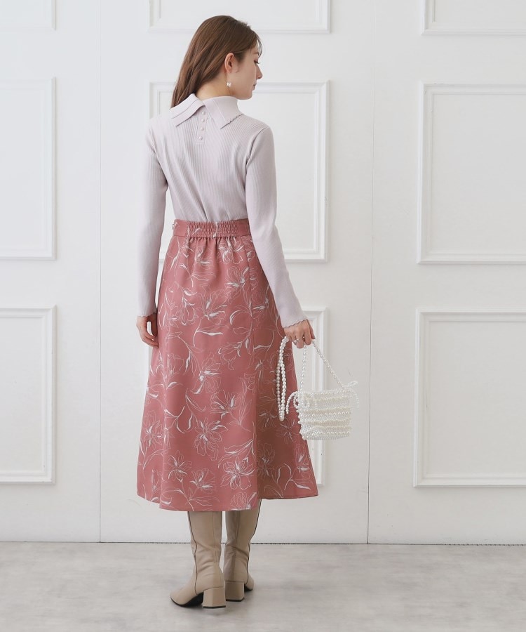 クチュールブローチ(Couture Brooch)の起毛コールフラワープリントスカート6
