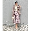 クチュールブローチ(Couture Brooch)の【オトナの着映えスカート】グログランフラワープリントスカート11