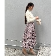 クチュールブローチ(Couture Brooch)の【オトナの着映えスカート】グログランフラワープリントスカート13