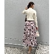 クチュールブローチ(Couture Brooch)の【オトナの着映えスカート】グログランフラワープリントスカート14