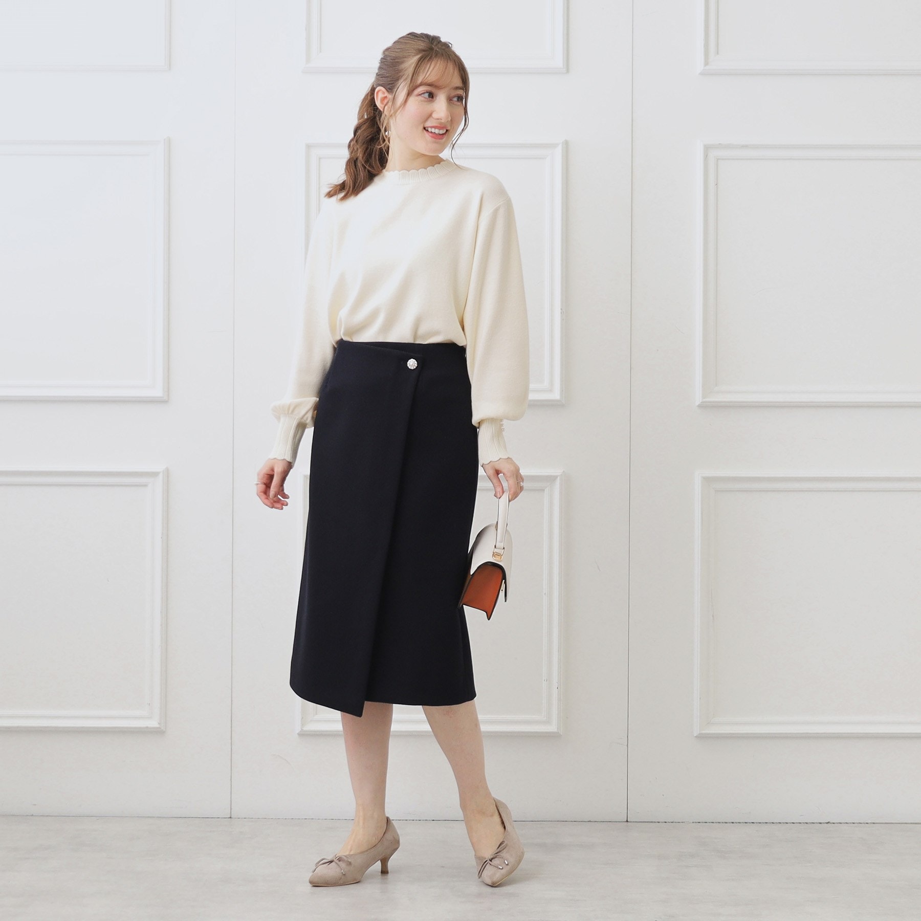 クチュールブローチ(Couture Brooch)のメルジャージラップ風スカート8