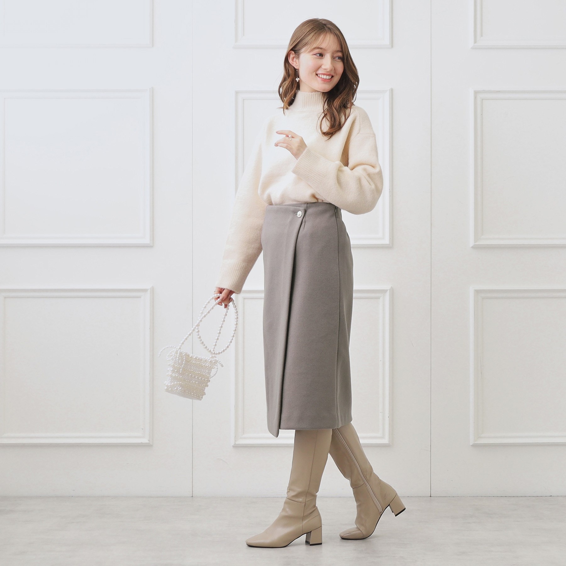 クチュールブローチ(Couture Brooch)のメルジャージラップ風スカート15