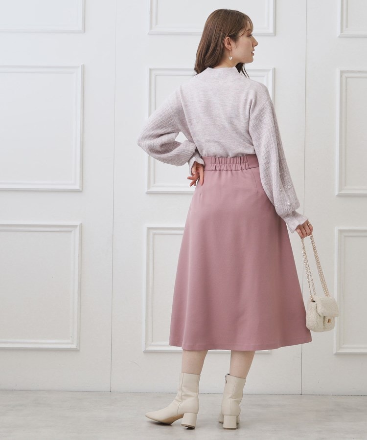 クチュールブローチ(Couture Brooch)の袖パール調デザインニット21