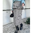 クチュールブローチ(Couture Brooch)のペプラムデザインスカート グレー(212)