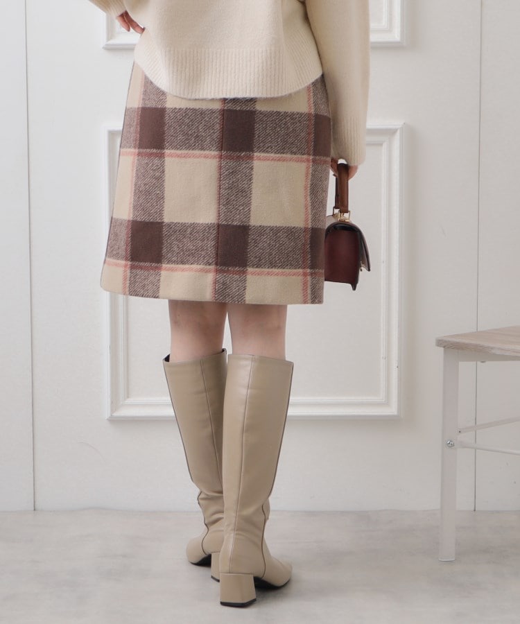 クチュールブローチ(Couture Brooch)のフェイクパール付台形ミニスカート7