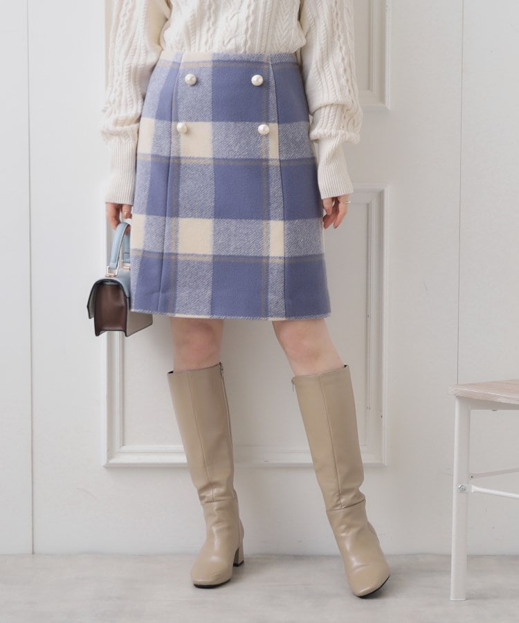 クチュールブローチ(Couture Brooch)のフェイクパール付台形ミニスカート21
