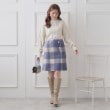 クチュールブローチ(Couture Brooch)のフェイクパール付台形ミニスカート36