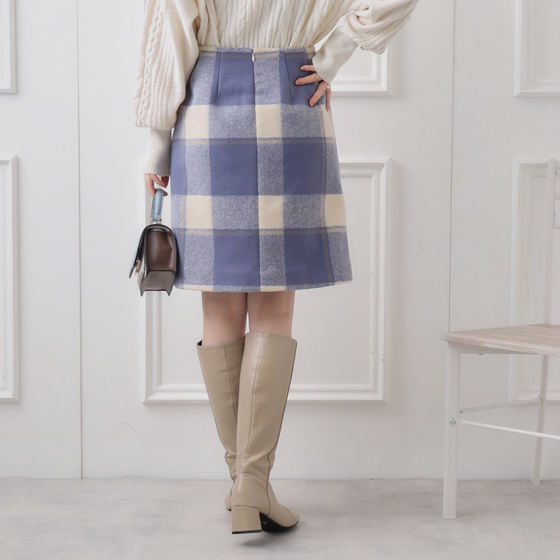 クチュールブローチ(Couture Brooch)のフェイクパール付台形ミニスカート23