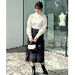 クチュールブローチ(Couture Brooch)の合皮ベルト付Aラインスカート15