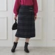 クチュールブローチ(Couture Brooch)の合皮ベルト付Aラインスカート グレー(215)