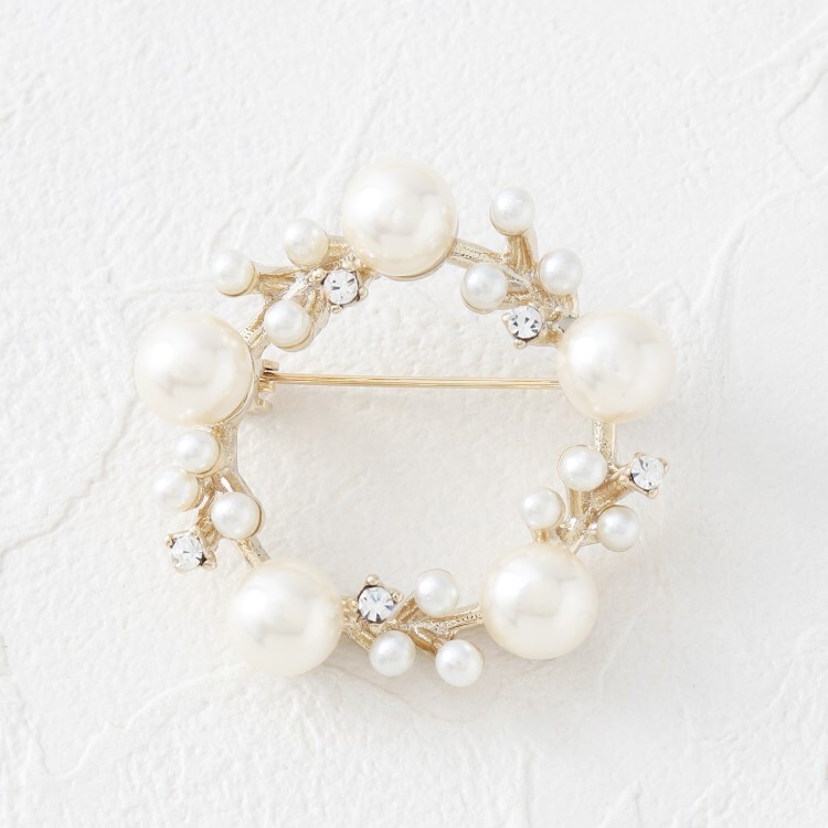 サークルフェイクパールブローチ(ブローチ/コサージュ) | Couture Brooch(クチュールブローチ)| ワールド オンラインストア | WORLD ONLINE STORE
