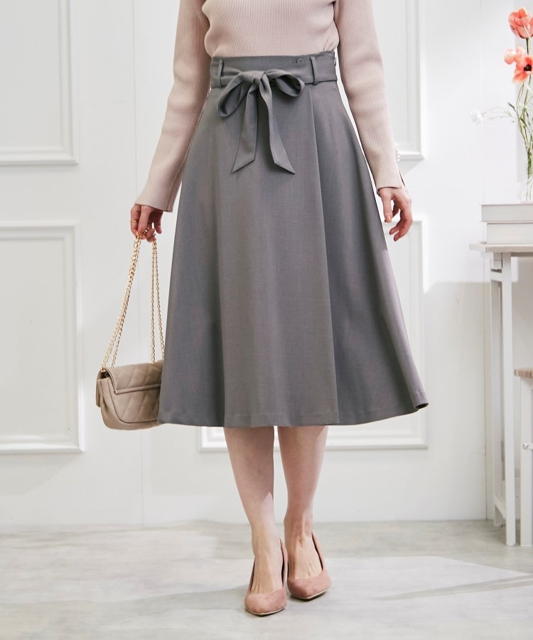 クチュールブローチ(Couture Brooch)の【オフィスカジュアル・通勤にも】ネオシャンブルラップ風スカート4