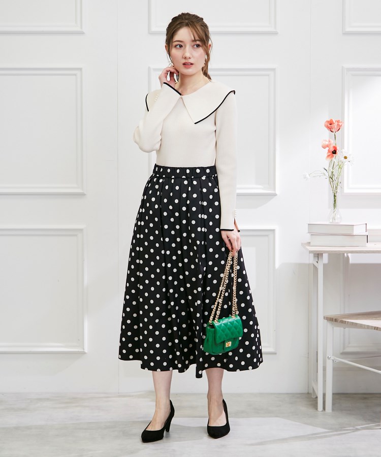 クチュールブローチ(Couture Brooch)の【WEB限定】ライトタフタドットスカート6