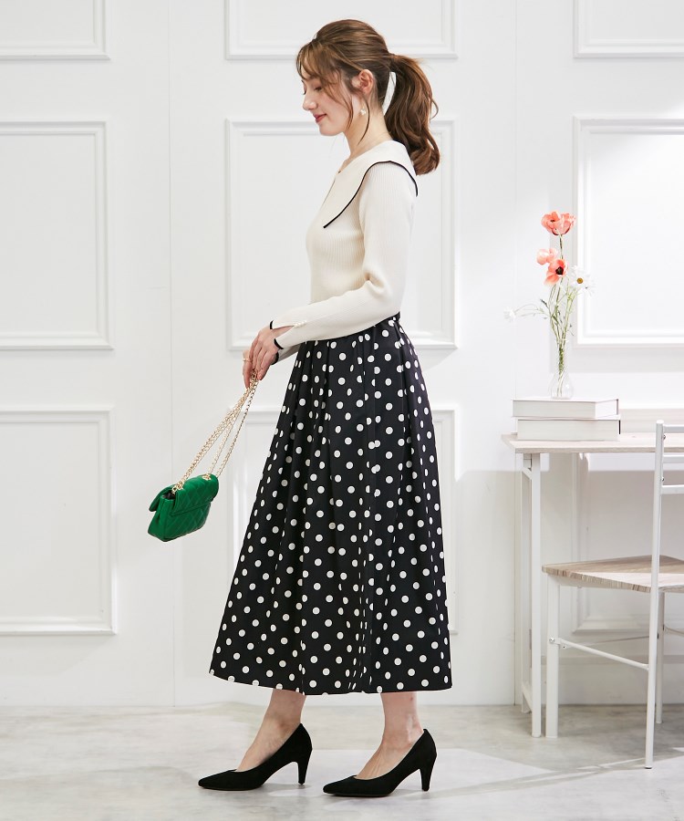 クチュールブローチ(Couture Brooch)の【WEB限定】ライトタフタドットスカート7
