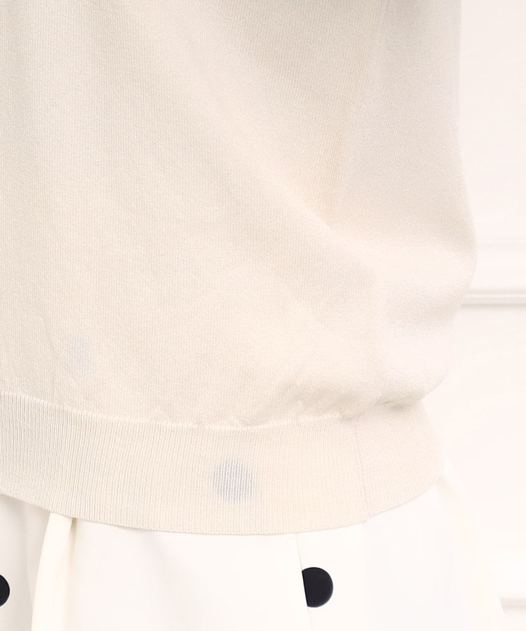 クチュールブローチ(Couture Brooch)の【マシンウォッシャブル】ダブルフェイクパールボリューム袖ニット32