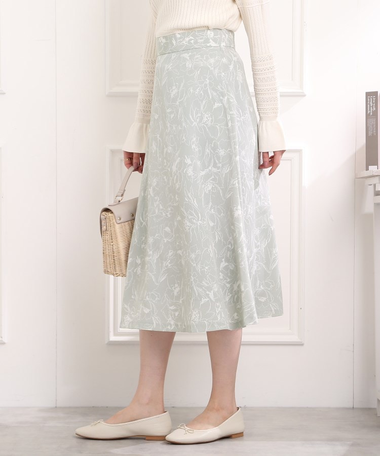 クチュールブローチ(Couture Brooch)のラインフラワーソフトフレアースカート7