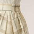 クチュールブローチ(Couture Brooch)の【夏のお出かけシーンに映える。】麻調先染めチェックロングスカート35