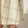 クチュールブローチ(Couture Brooch)の【夏のお出かけシーンに映える。】麻調先染めチェックロングスカート37