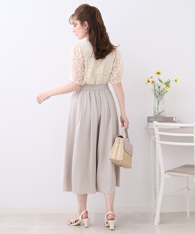クチュールブローチ(Couture Brooch)の【まるでスカートなパンツ。】エステルツイルガウチョパンツ8