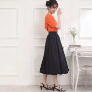 切替デザインバルーンスカート（ミモレスカート） | Couture Brooch 