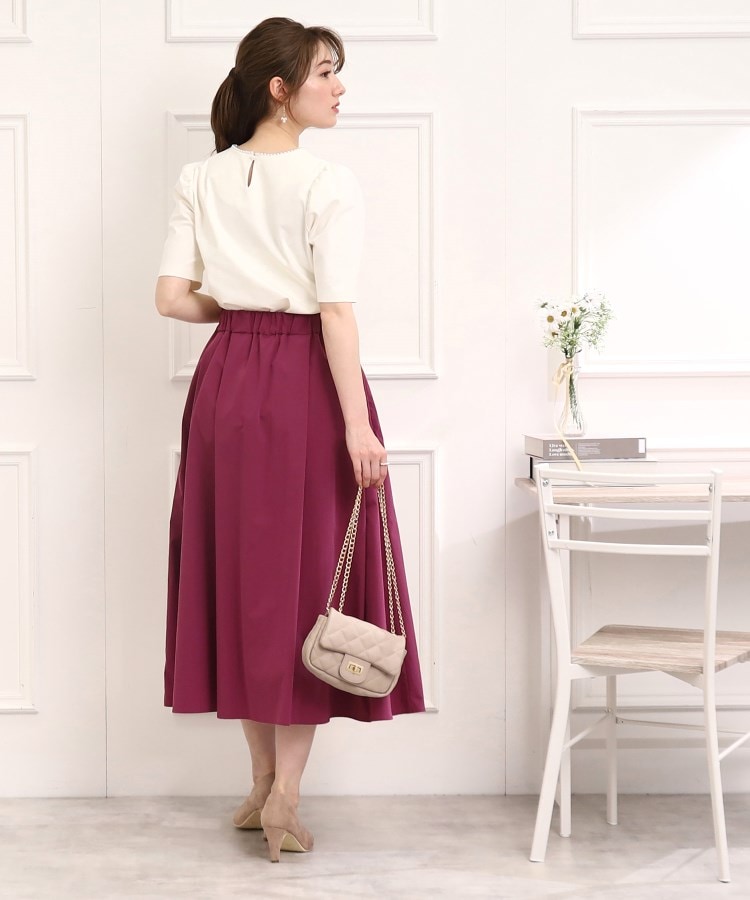 クチュールブローチ(Couture Brooch)の【鮮やかカラースカートで新鮮コーデに。】タイプライタータックウエストスカート18