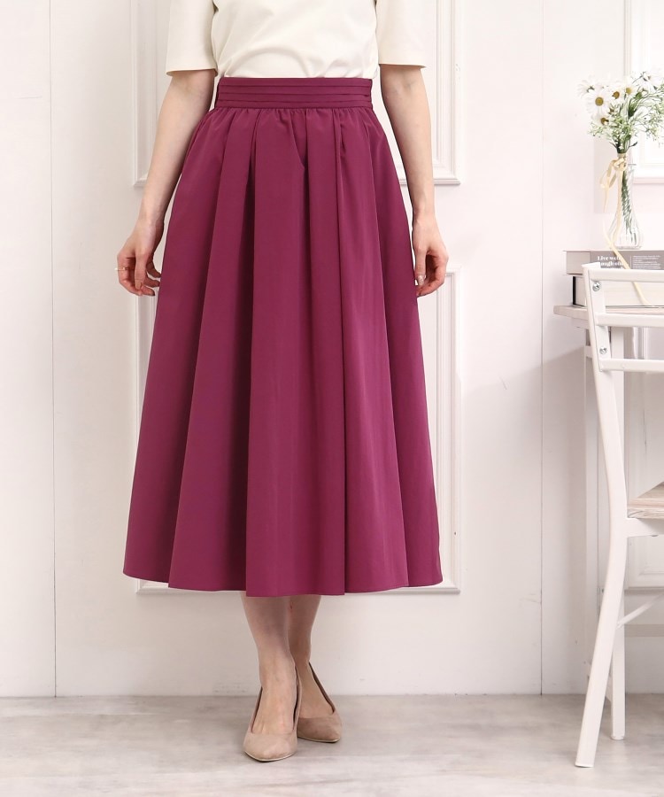 クチュールブローチ(Couture Brooch)の【鮮やかカラースカートで新鮮コーデに。】タイプライタータックウエストスカート36