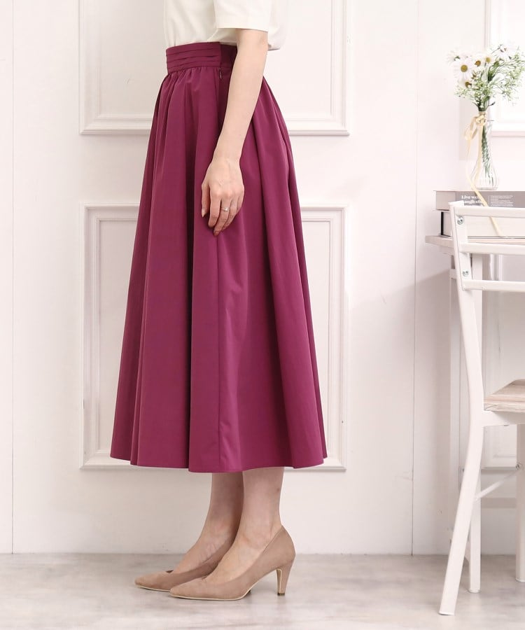 クチュールブローチ(Couture Brooch)の【鮮やかカラースカートで新鮮コーデに。】タイプライタータックウエストスカート37