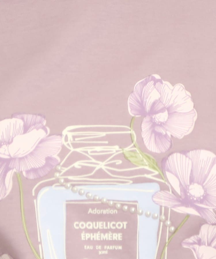 クチュールブローチ(Couture Brooch)の【なめらかコットン100％】香水瓶プリントTシャツ90