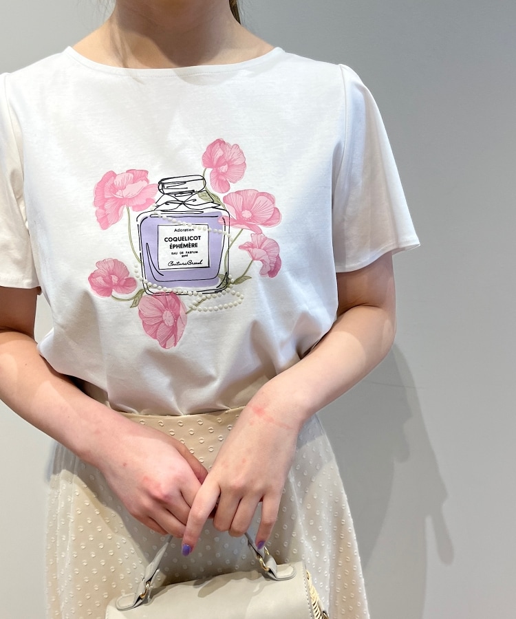 クチュールブローチ(Couture Brooch)の【なめらかコットン100％】香水瓶プリントTシャツ9