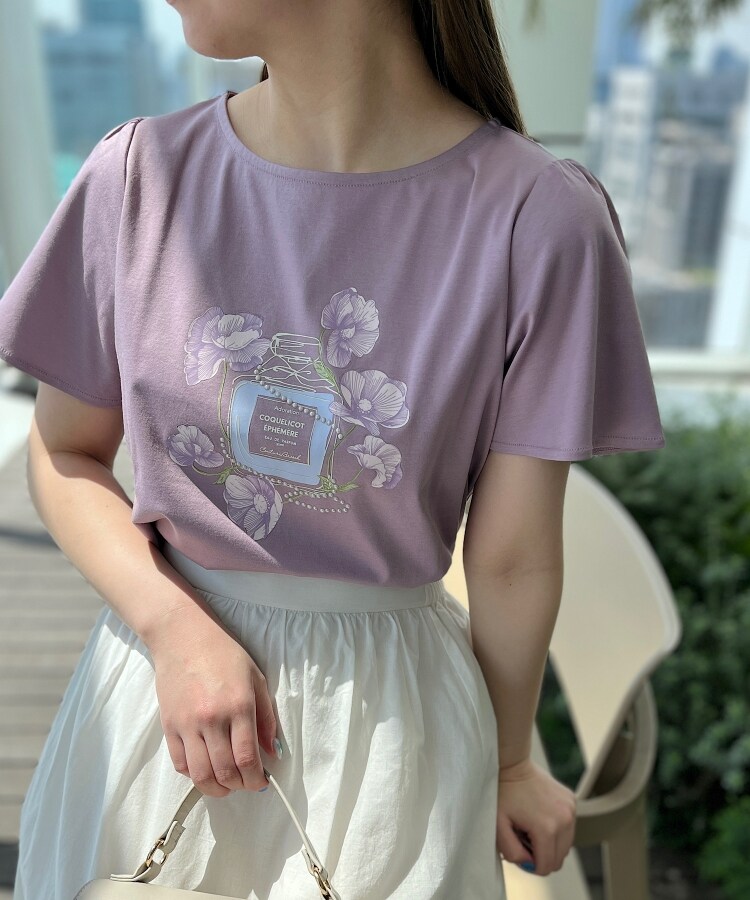 クチュールブローチ(Couture Brooch)の【なめらかコットン100％】香水瓶プリントTシャツ73