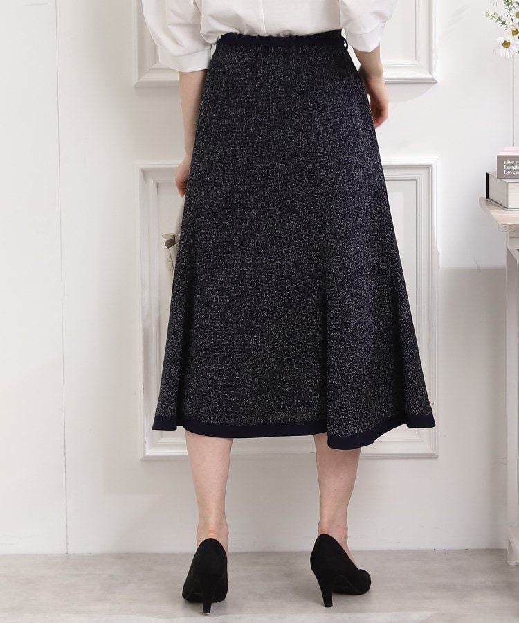 クチュールブローチ(Couture Brooch)の【きちんと見え、着映えスカート】サマーツィードフレアスカート6