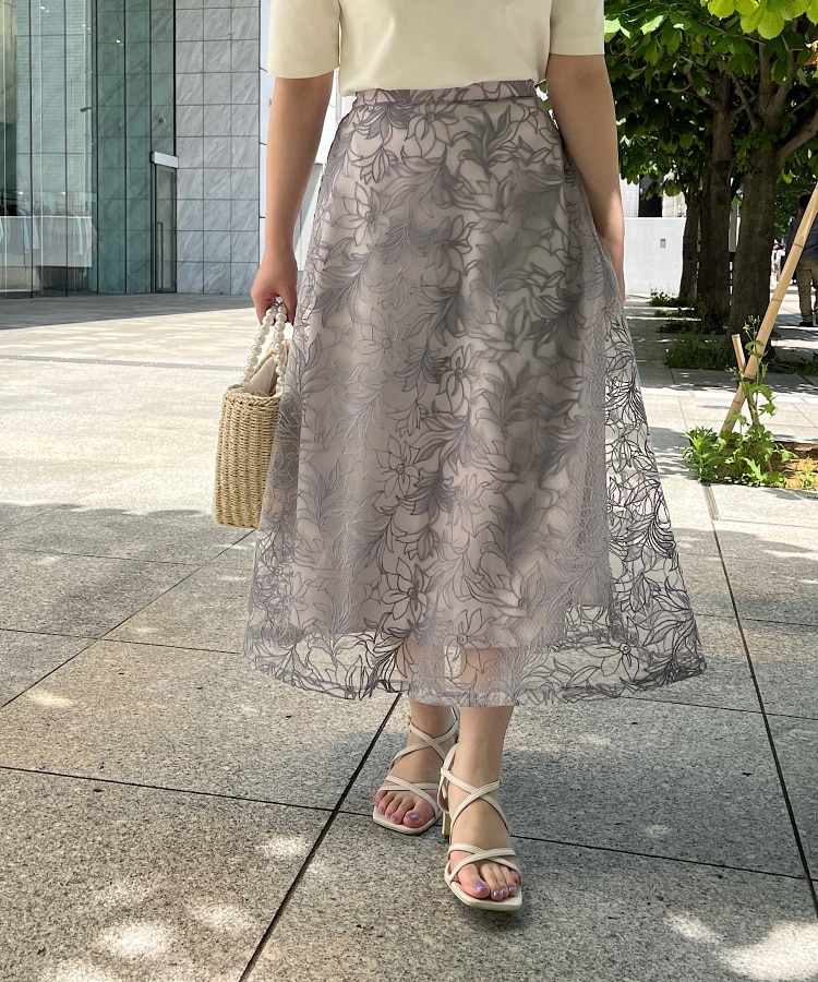 クチュールブローチ(Couture Brooch)の【新色追加！】チュール刺繍フレアスカート6