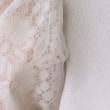 クチュールブローチ(Couture Brooch)の【ふんわりシアーなパフ袖で華奢見え。】オーガンレース袖ニット30
