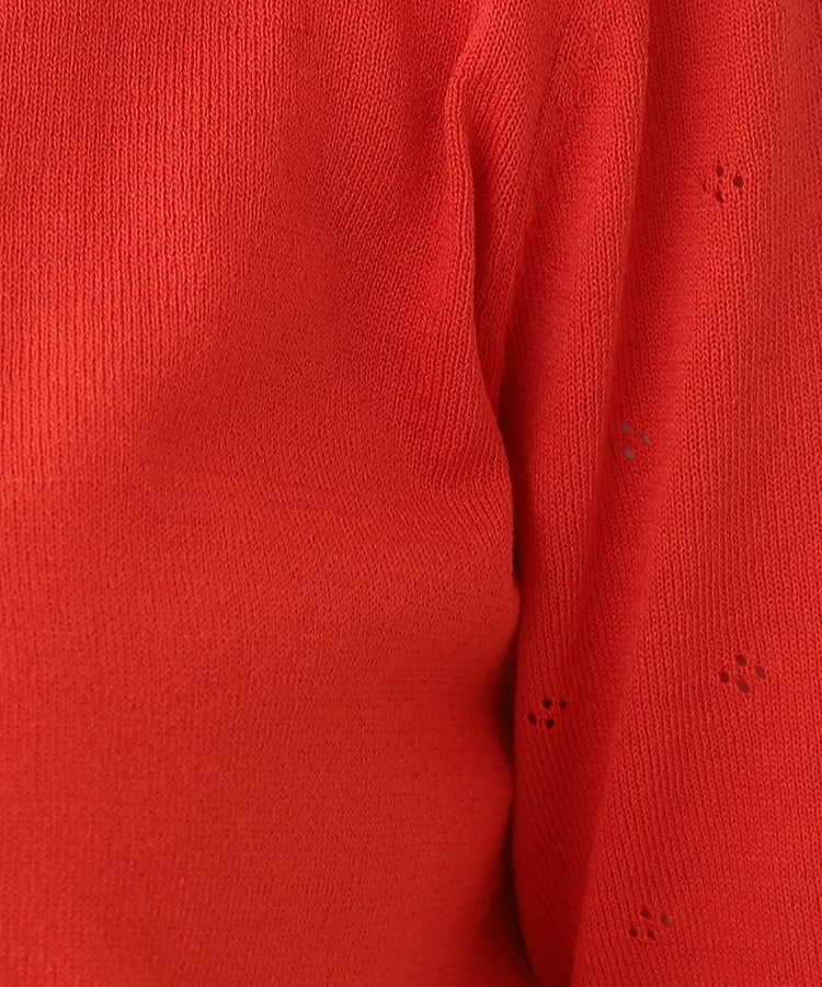 クチュールブローチ(Couture Brooch)の【洗える・UVケア・接触冷感】ポイント透かし編みサマーニット37