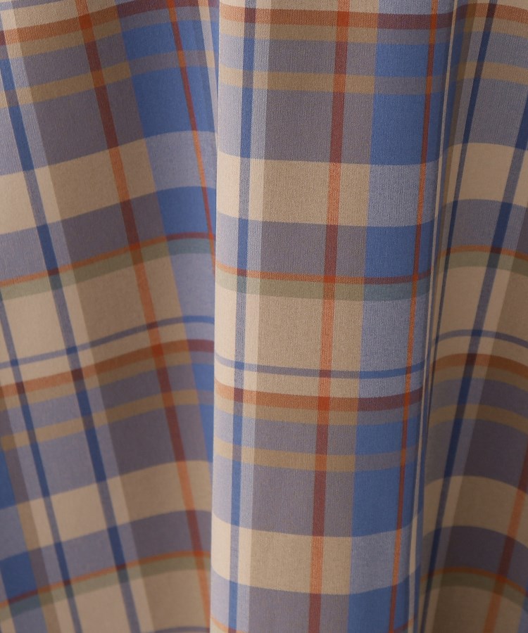 クチュールブローチ(Couture Brooch)の【目を惹く配色】マドラスチェック柄フレアスカート36