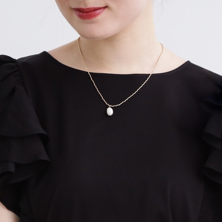 クチュールブローチ(Couture Brooch)の淡水バロックパールネックレス ネックレス