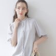 クチュールブローチ(Couture Brooch)の【上品華やか／二の腕カバー】5分袖エンブロレースブラウス9