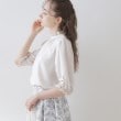 クチュールブローチ(Couture Brooch)の【上品華やか／二の腕カバー】5分袖エンブロレースブラウス32