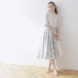クチュールブローチ(Couture Brooch)の【上品華やか／二の腕カバー】5分袖エンブロレースブラウス29