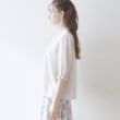 クチュールブローチ(Couture Brooch)の【上品華やか／二の腕カバー】5分袖エンブロレースブラウス46