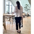 クチュールブローチ(Couture Brooch)の【上品華やか／二の腕カバー】5分袖エンブロレースブラウス12