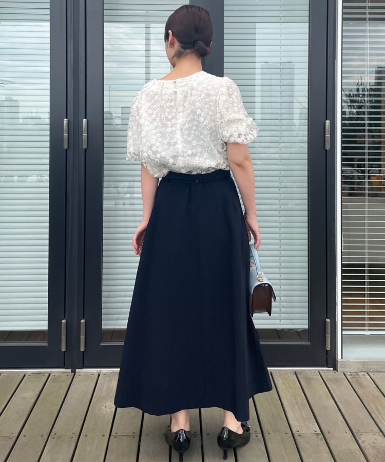 クチュールブローチ(Couture Brooch)の【二の腕カバー】デイジーエンブロ刺繍ブラウス9