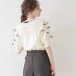 クチュールブローチ(Couture Brooch)の【リボン好き必見・二の腕カバー】リボン袖ニット7