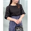 クチュールブローチ(Couture Brooch)の【二の腕カバー】シフォンエンブロチュール袖カットソー20