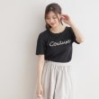 クチュールブローチ(Couture Brooch)の【ほの甘、大人のフェミニンカジュアルT】パール調ロゴT14