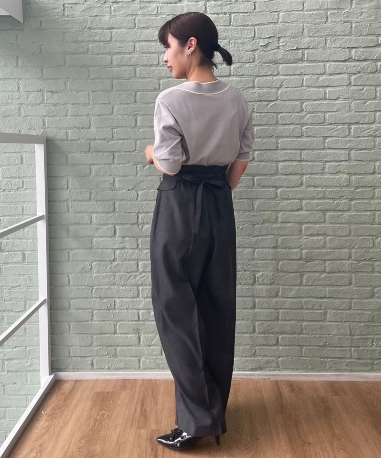 クチュールブローチ(Couture Brooch)の【スッキリきれい見え】デニムライクワイドパンツ20