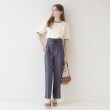 クチュールブローチ(Couture Brooch)の【二の腕カバー・上品×シンプルなニット】配色スカラ5分袖ニット1